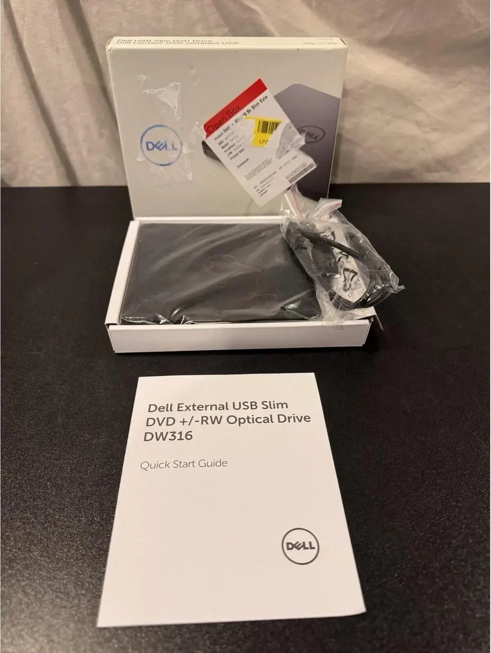 Dell USB Slim DVD +/- RW External Optical Drive DW316 [2224]
